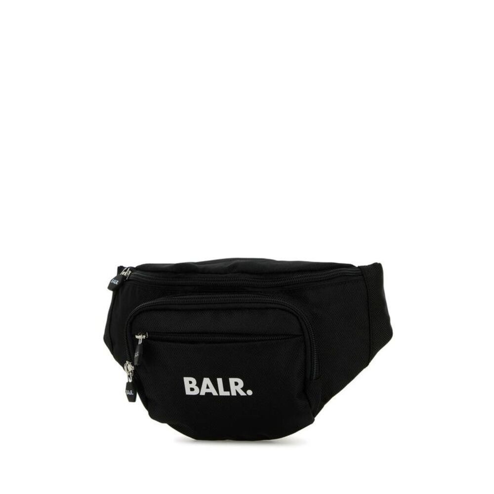 BALR . Logo Waist Bag Men JET BLACK Bags & Pouches